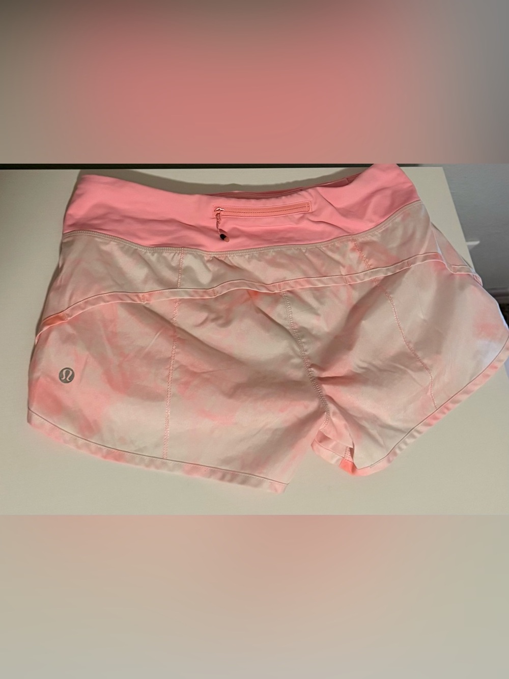 Pink Lululemon Speed Up shorts